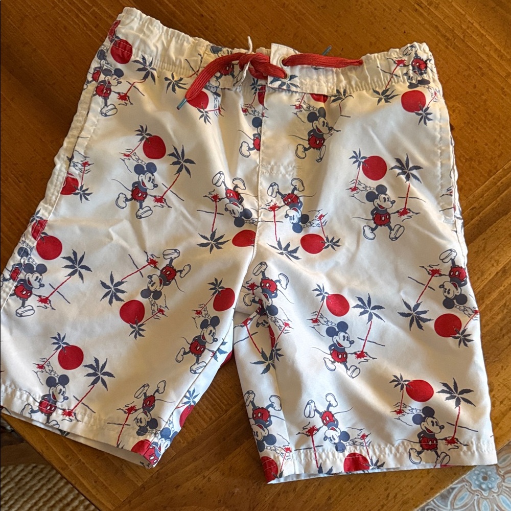 Junk Food Disney Mickey Mouse Swim Trunks – Boys Size Medium